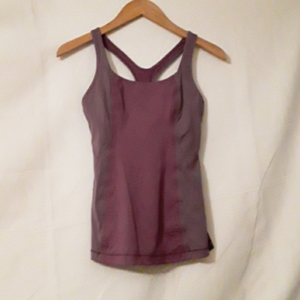Lululemon Purple Razorback Tank Top Size 6